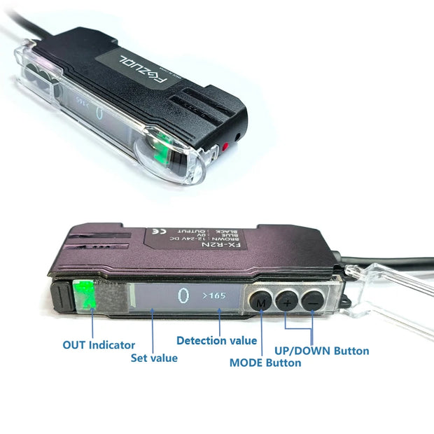 FX-R2N Optical Fiber Amplifier Sensor Photoelectric Switch