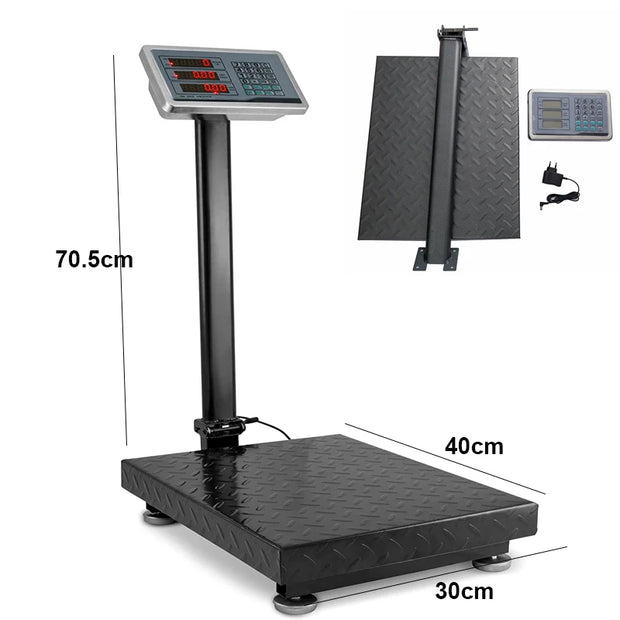 100kg Folding Industrial Platform Scale Steel Plate Electronic