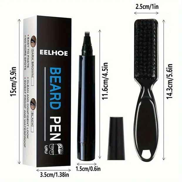 Hot Sale Beard Filling Pen Kit Beard Enhancer Brush Beard