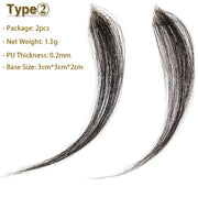 S-noilite Men Toupee 6inch Hairline Front