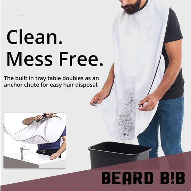 Man Shave Beard Apron Black Hair Shave Apron Trimmer