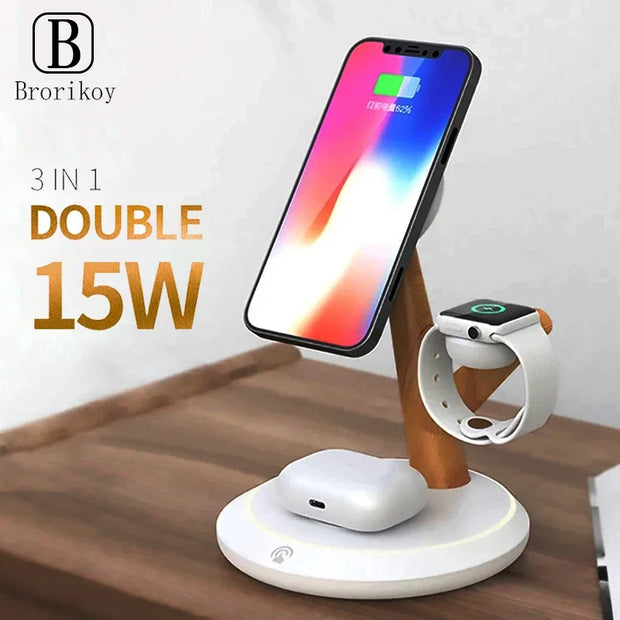 4 in 1 Magnetic 15W Wireless Charger