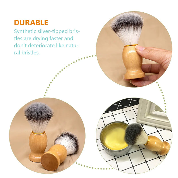 2 Pcs Shave Accessory Shaving Brush Shavers for Men