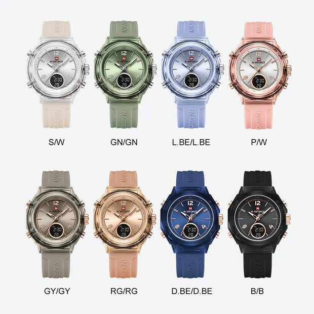 NAVIFORCE Quartz Watch for Ladies Fashion men's