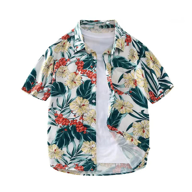 Men's shirt lapel summer short-sleeved new style for work,