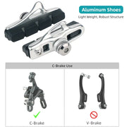 Road Bike Caliper Brake Blocks for Metal Rim C Clamp