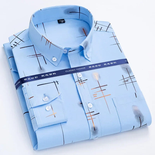 2024  Men's Dress Shirts Spring Autumn