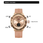 NAVIFORCE Quartz Watch for Ladies Fashion men's