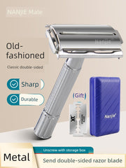 Men Old-Fashioned Shaving Manual Shaver