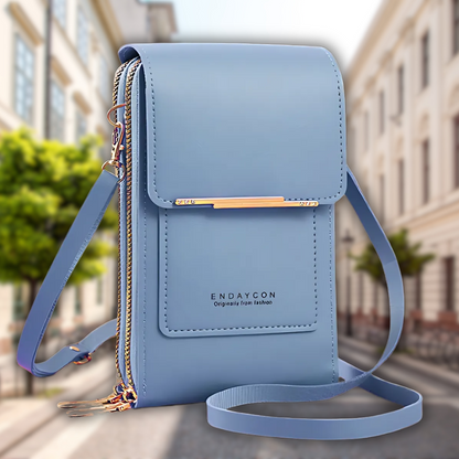 TouchGuard™ Leather Phone Crossbody Bag