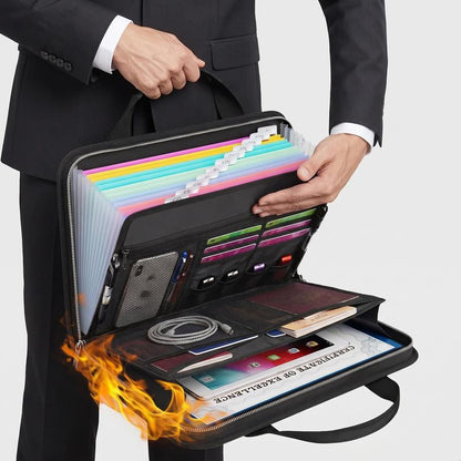 SafeVault™ Fireproof Document Organizer Bag