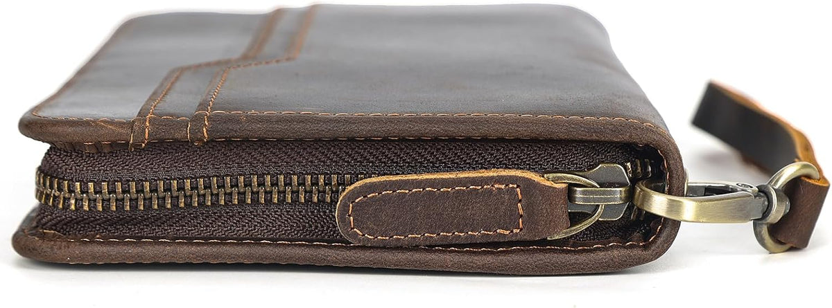 Family Leather Passport Wallet RFID Blocking Holder for 6 Passports