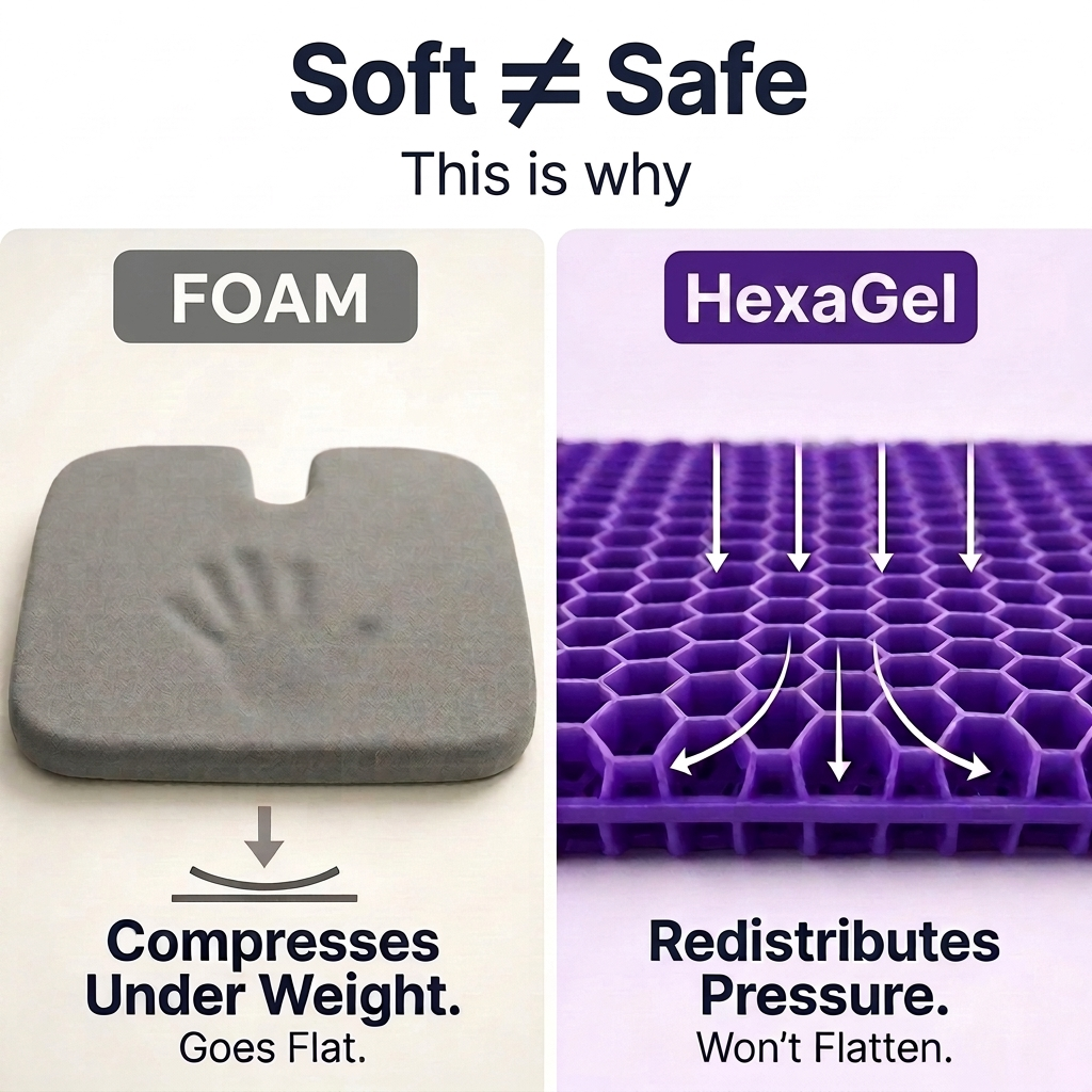 Forge & Valor™ Double-Thick Hexa gel Seat Cushion