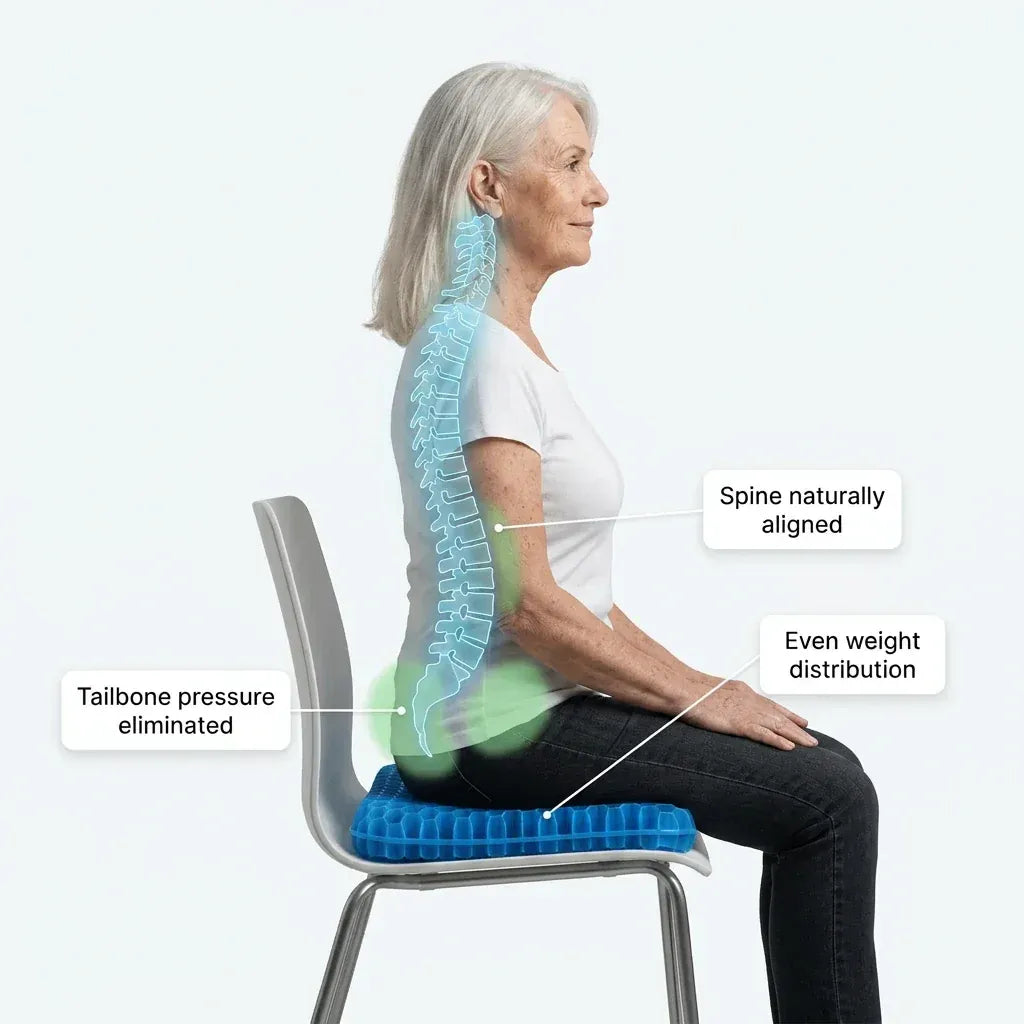 Forge & Valor™ Double-Thick Hexa gel Seat Cushion