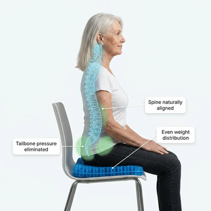Forge & Valor™ Double-Thick Hexa gel Seat Cushion