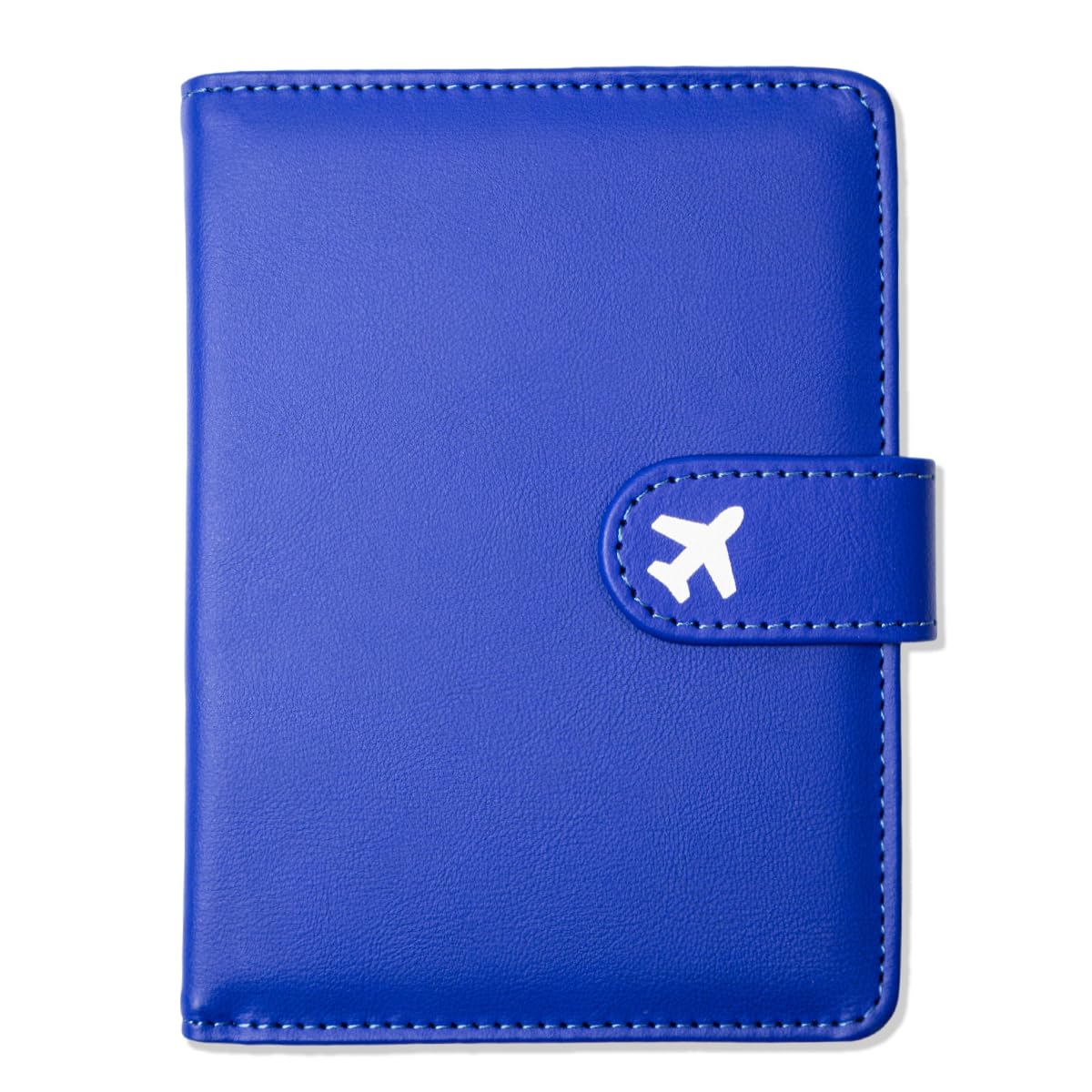 RFID Leather Passport Holder Travel Wallet with Magnetic Closure