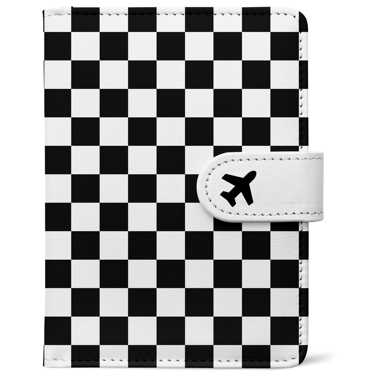 RFID Leather Passport Holder Travel Wallet with Magnetic Closure