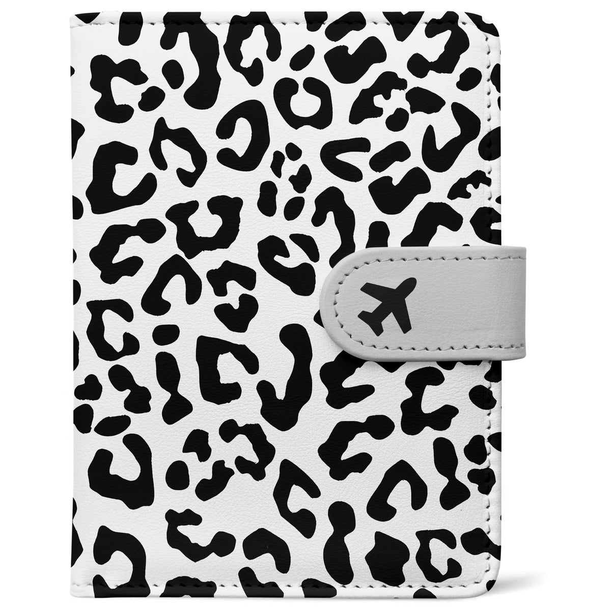 RFID Leather Passport Holder Travel Wallet with Magnetic Closure