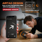 Slim AirTag Wallet for Men RFID Blocking Carbon Fiber Bifold