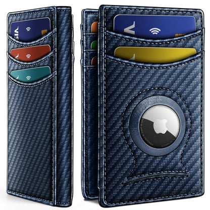 Slim AirTag Wallet for Men RFID Blocking Magnetic Front Pocket