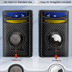 Slim AirTag Wallet for Men RFID Blocking Magnetic Front Pocket