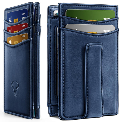 Slim AirTag Wallet for Men RFID Blocking Magnetic Front Pocket