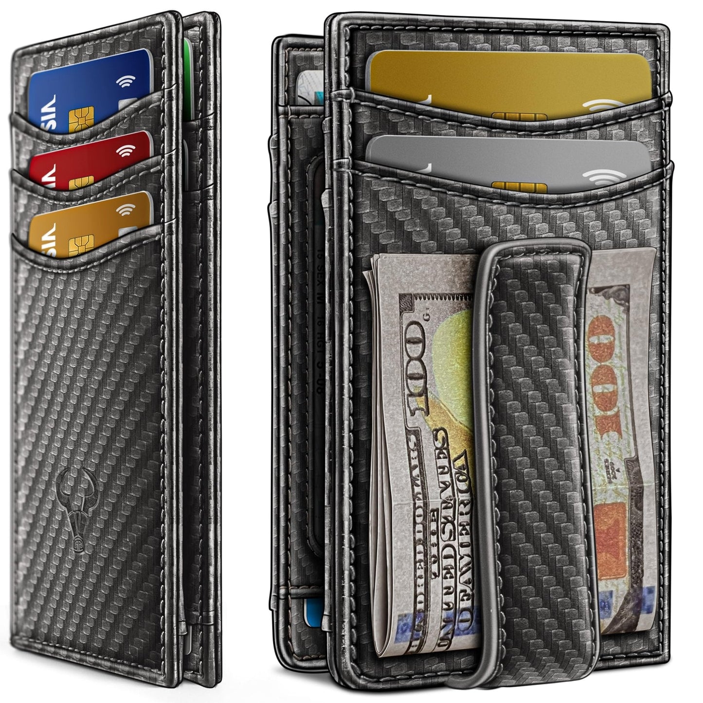 Slim AirTag Wallet for Men RFID Blocking Magnetic Front Pocket