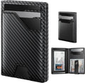 Slim Genuine Leather RFID Wallet for Men with Money Clip
