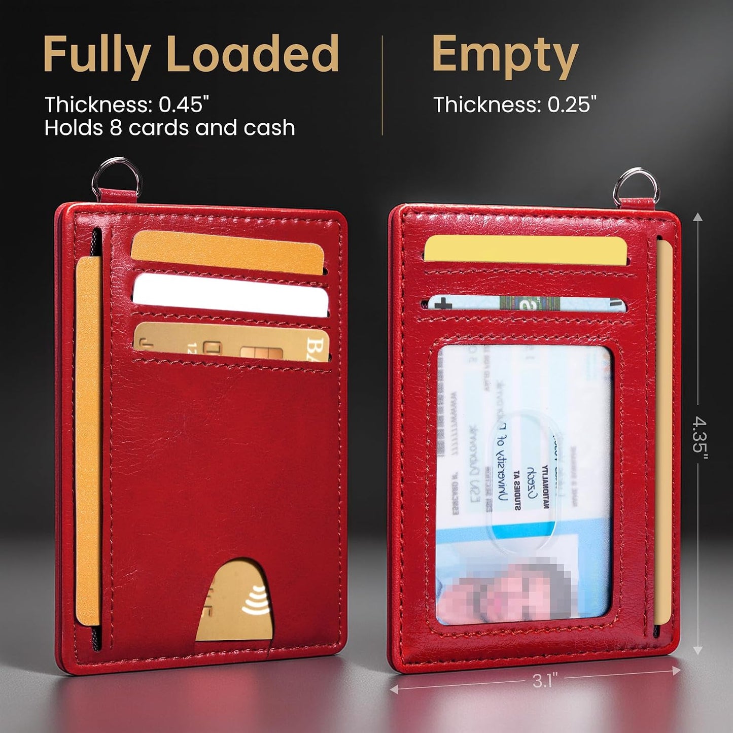 Slim RFID Blocking Credit Card Holder Wallet for Men and Women