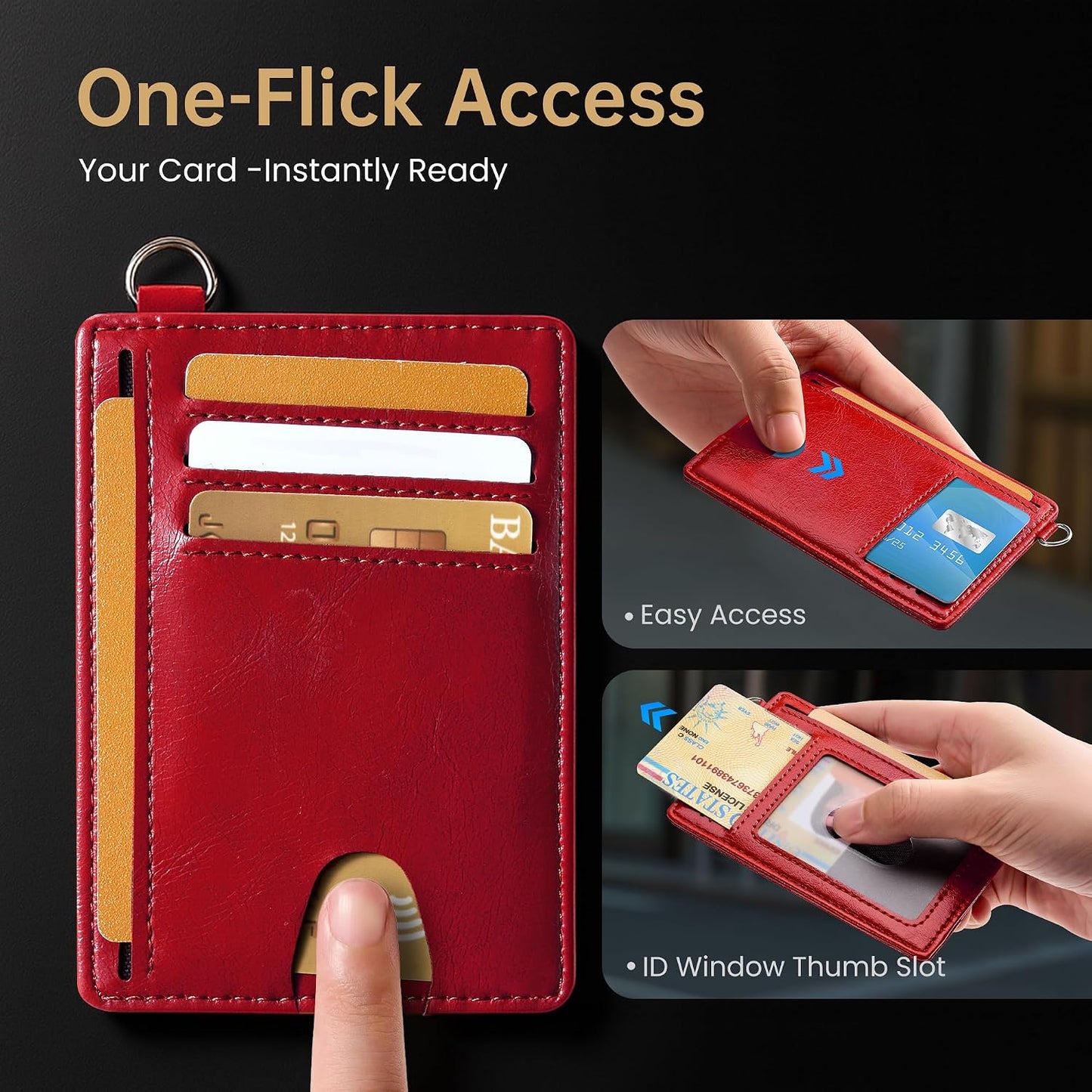 Slim RFID Blocking Credit Card Holder Wallet for Men and Women