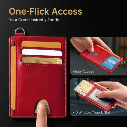 Slim RFID Blocking Credit Card Holder Wallet for Men and Women