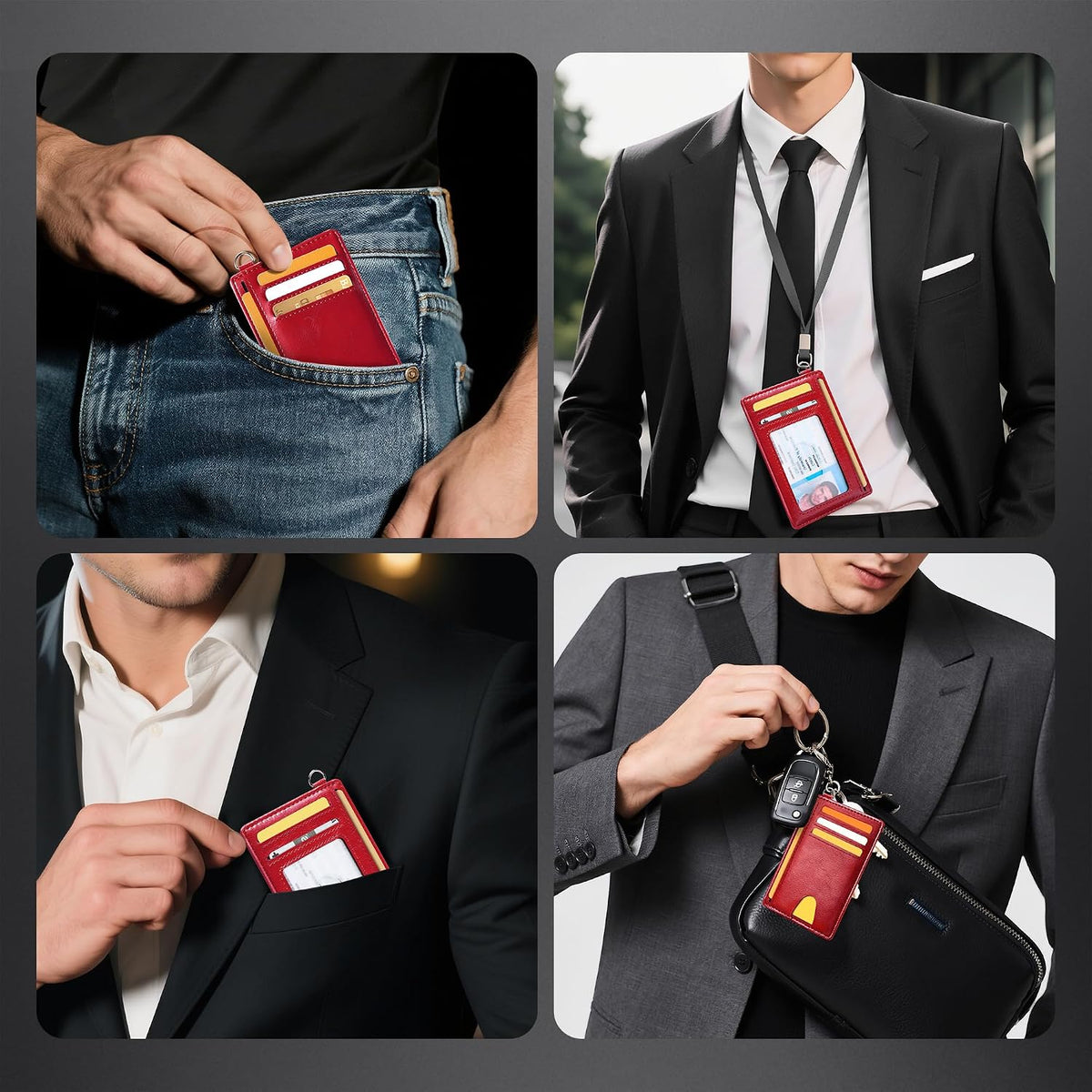 Slim RFID Blocking Credit Card Holder Wallet for Men and Women