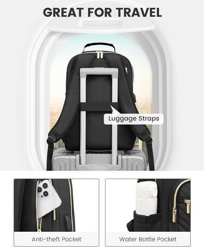 Women’s Laptop Backpack Purse with USB Port – Travel & Work Bag