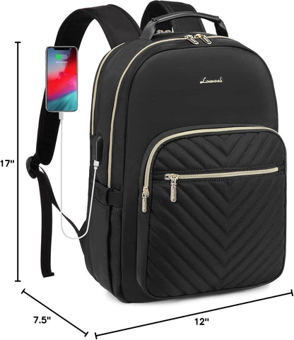 Women’s Laptop Backpack Purse with USB Port – Travel & Work Bag