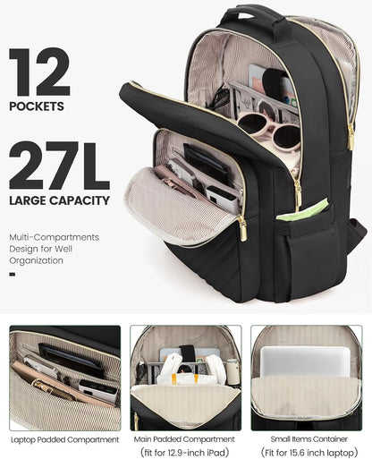 Women’s Laptop Backpack Purse with USB Port – Travel & Work Bag